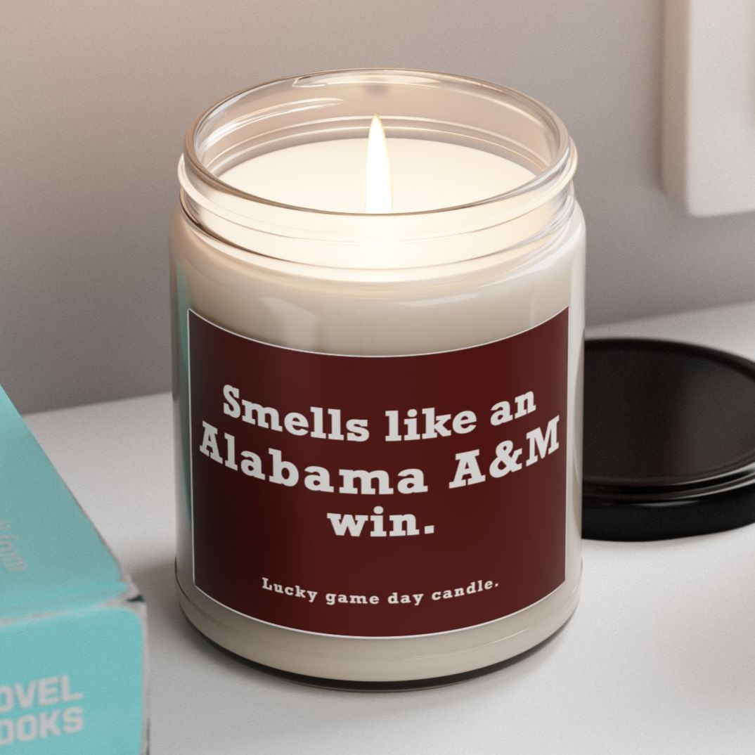 Alabama A&M - "Smells like an Alabama A&M win" scented candle (9 oz)