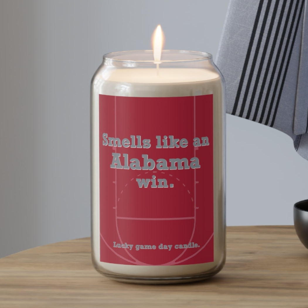 Alabama Basketball - "Smells like an Alabama win" scented candle (13.75 oz)