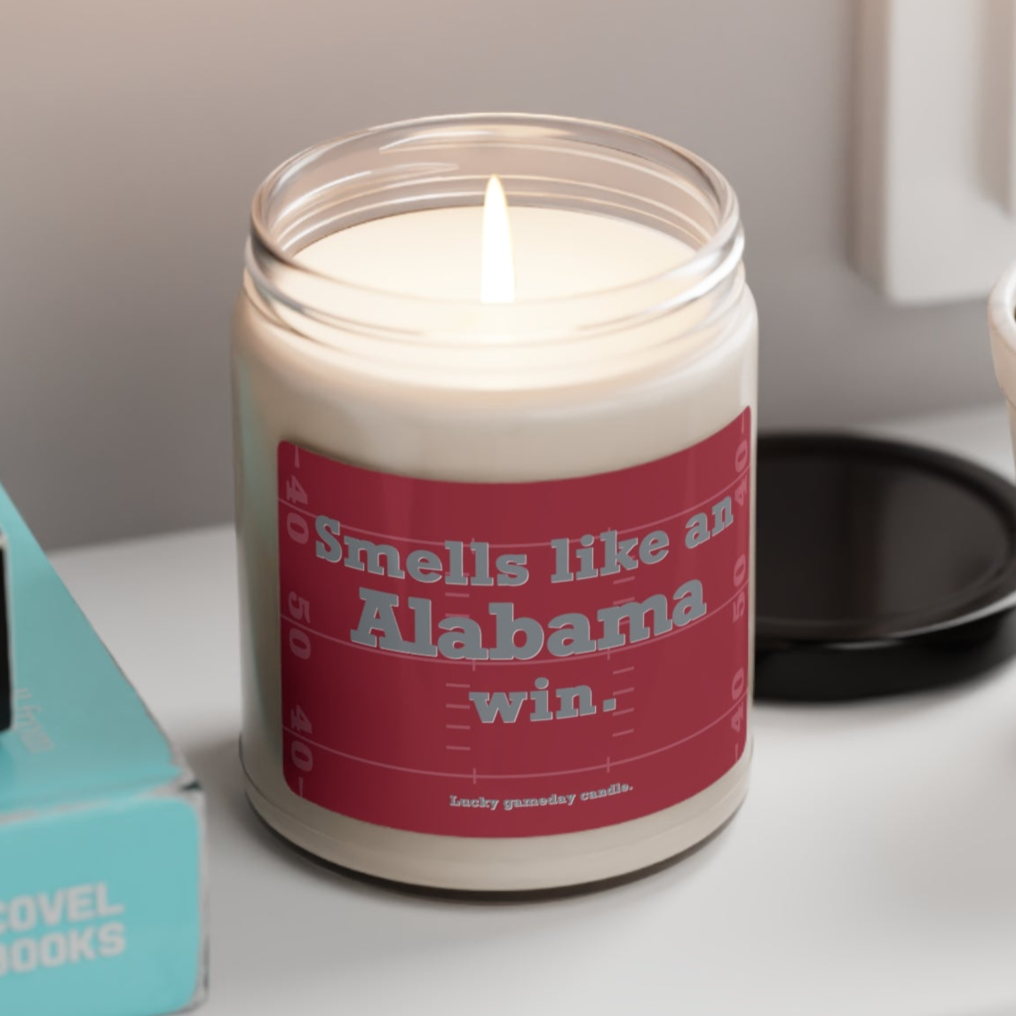 Alabama Football - "Smells like an Alabama win" scented candle (9 oz)