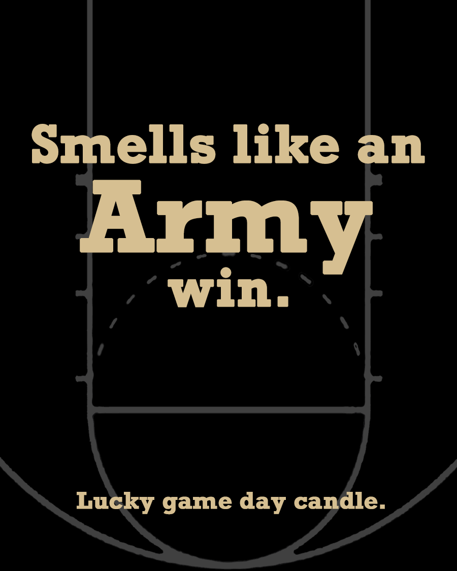 Army Basketball - "Smells like an Army win" scented candle (13.75 oz)