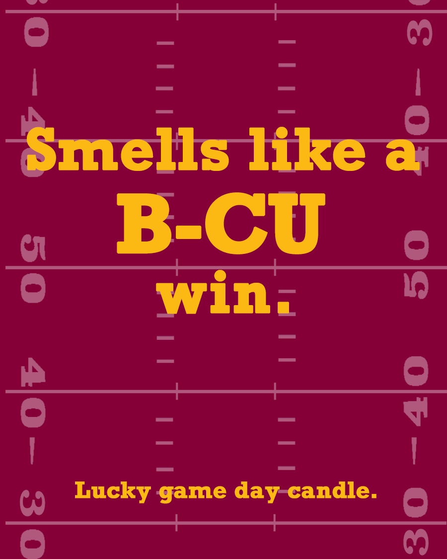 Bethune-Cookman Football - "Smells like a B-CU win" scented candle (13.75 oz)