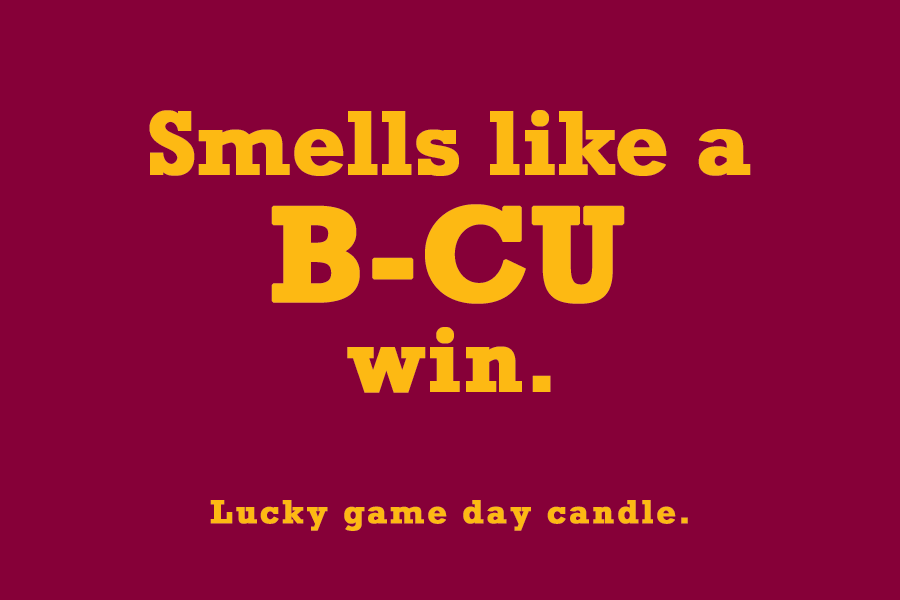 Bethune-Cookman - "Smells like a B-CU win" scented candle (9 oz)