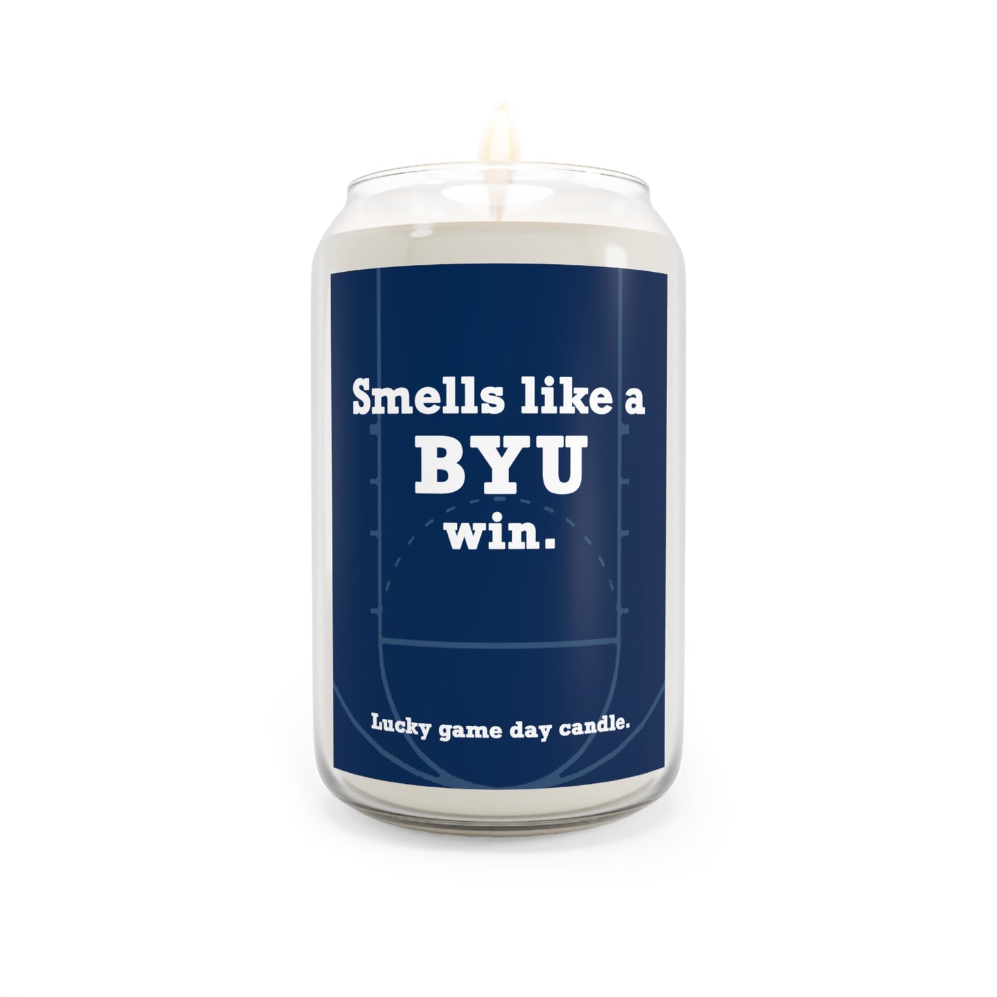BYU Basketball - "Smells like a BYU win" scented candle (13.75 oz)