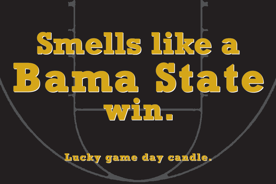 Alabama State Basketball - "Smells like a Bama State win" scented candle (9 oz)
