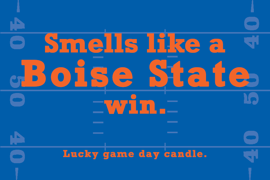 Boise State Football - "Smells like an Boise State win" scented candle (9 oz)