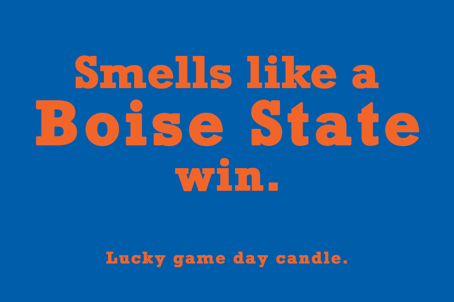 Boise State - "Smells like a Boise State win" scented candle (9 oz)