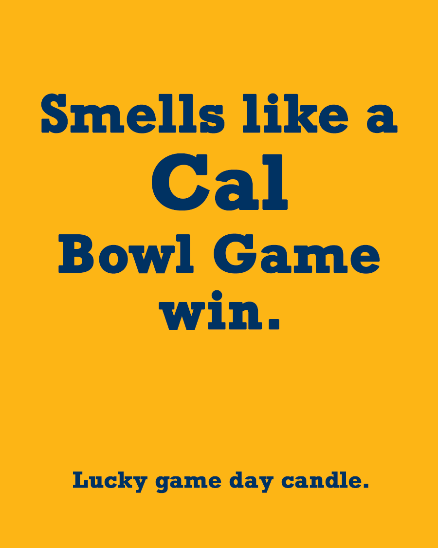 Cal Bowl Game - Smells Like a Cal Bowl Game Win scented candle (13.75 oz)