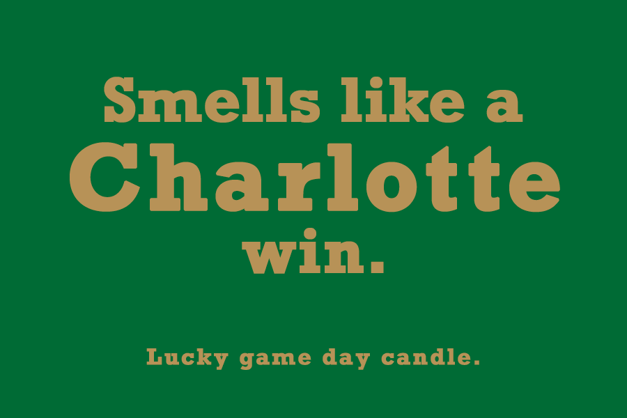 Charlotte - "Smells like a Charlotte win" scented candle (9 oz)