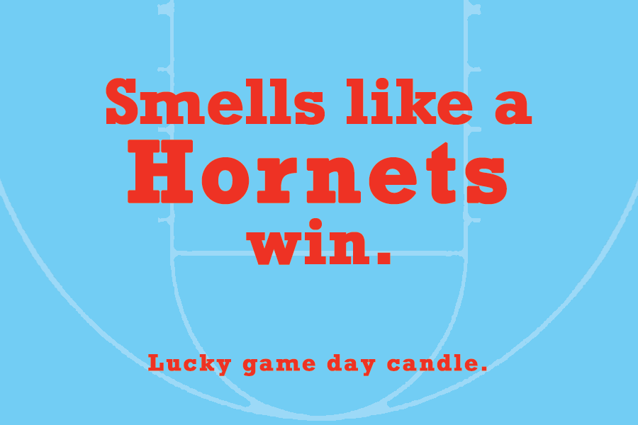 Delaware State Basketball - "Smells like a Hornets win" scented candle (9 oz)