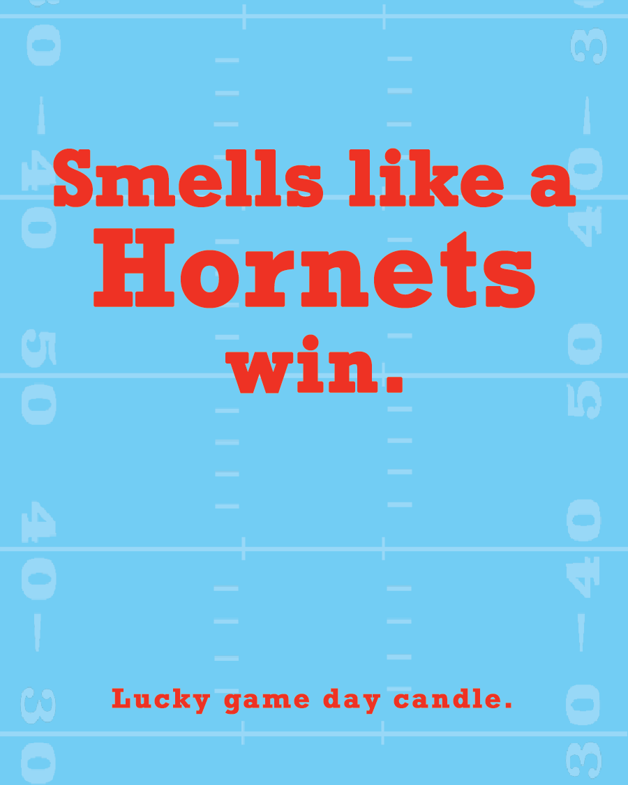 Delaware State Football - "Smells like a Hornets win" scented candle (13.75 oz)