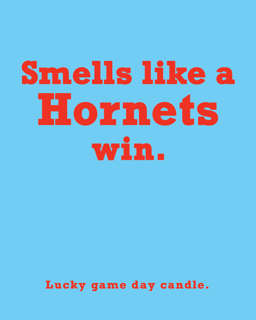 Delaware State - "Smells like a Hornets win" scented candle (13.75 oz)