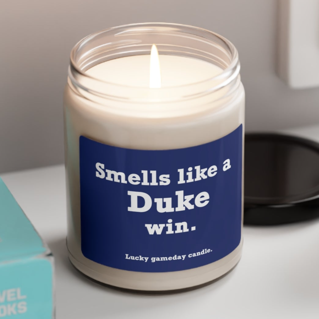 Duke - "Smells like a Duke win" scented candle (9 oz)