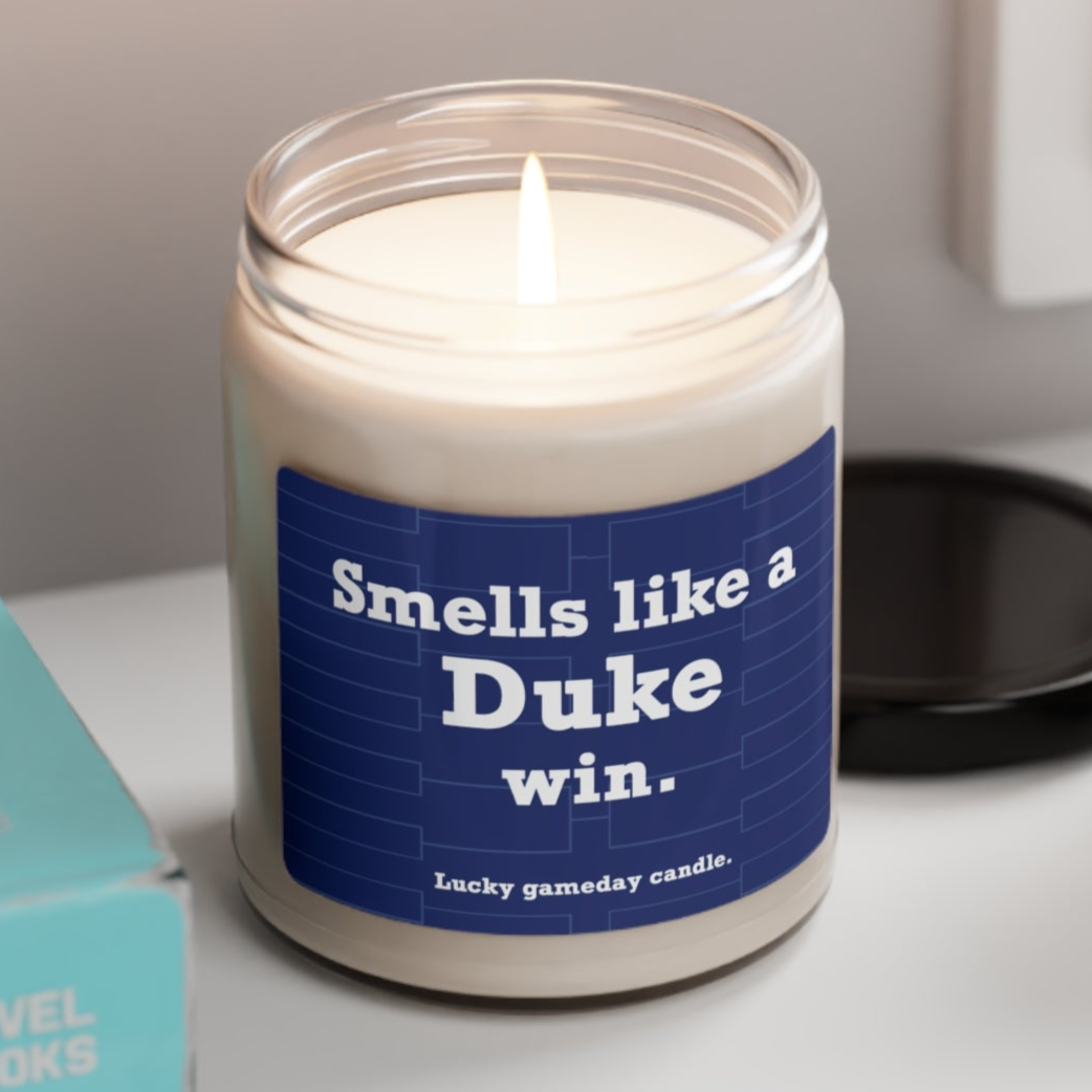 Duke Basketball - "Smells like a Duke win" scented candle (9 oz)
