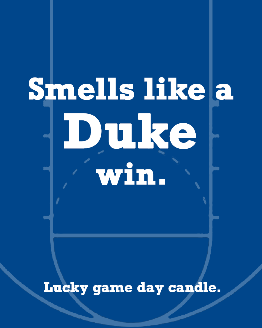 Duke Basketball - "Smells like a Duke win" scented candle (13.75 oz)