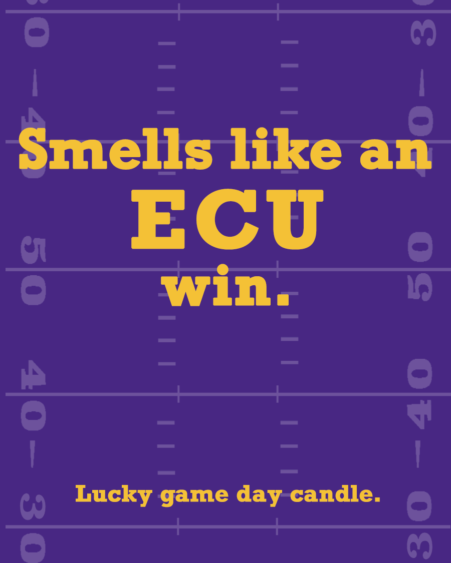 East Carolina Football - "Smells like an ECU win" scented candle (13.75 oz)