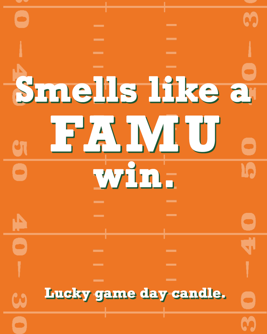 Florida A&M Football - "Smells like a FAMU win" scented candle (13.75 oz)