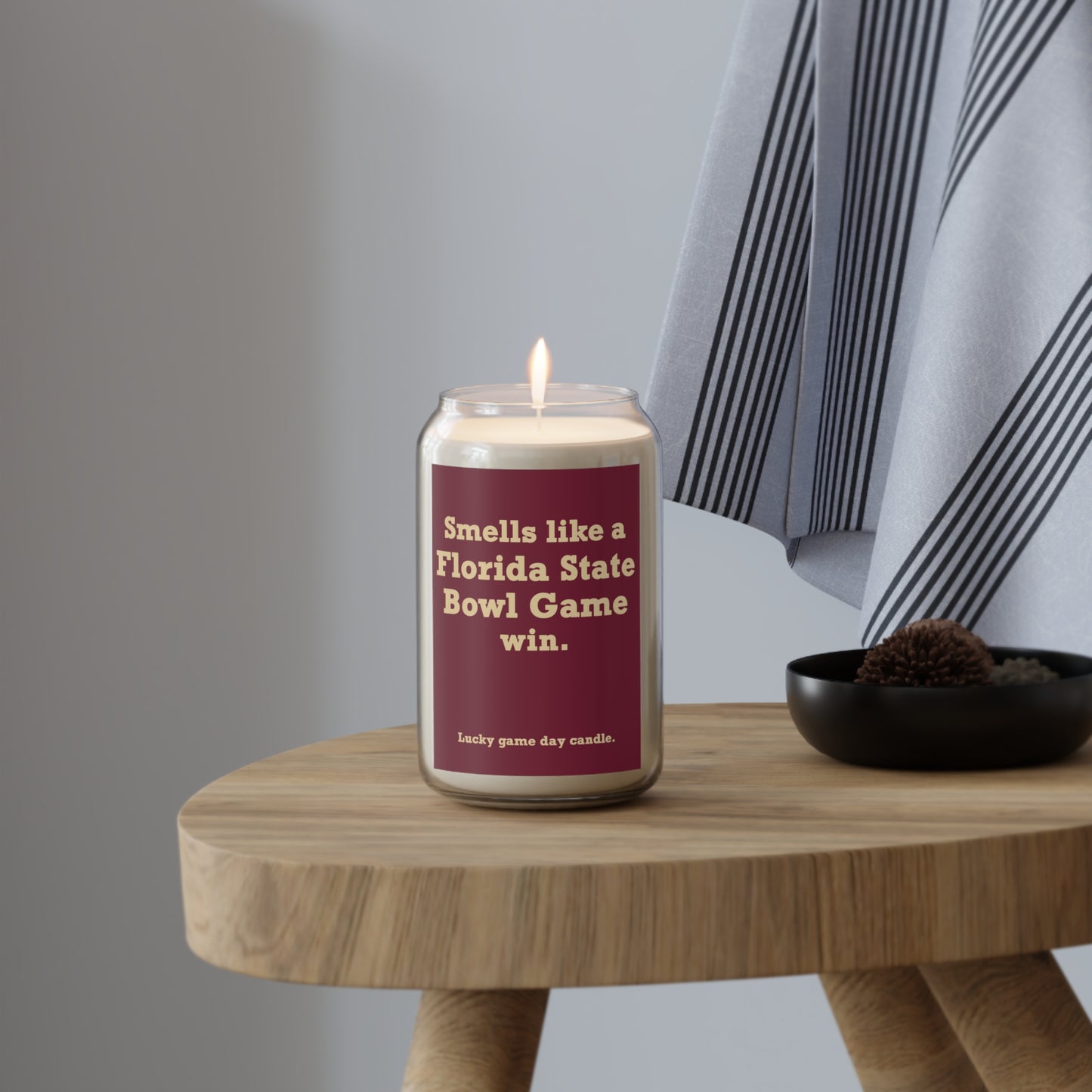 Florida State Bowl Game - "Smells like a Florida State Bowl Game win" scented candle (13.75 oz)