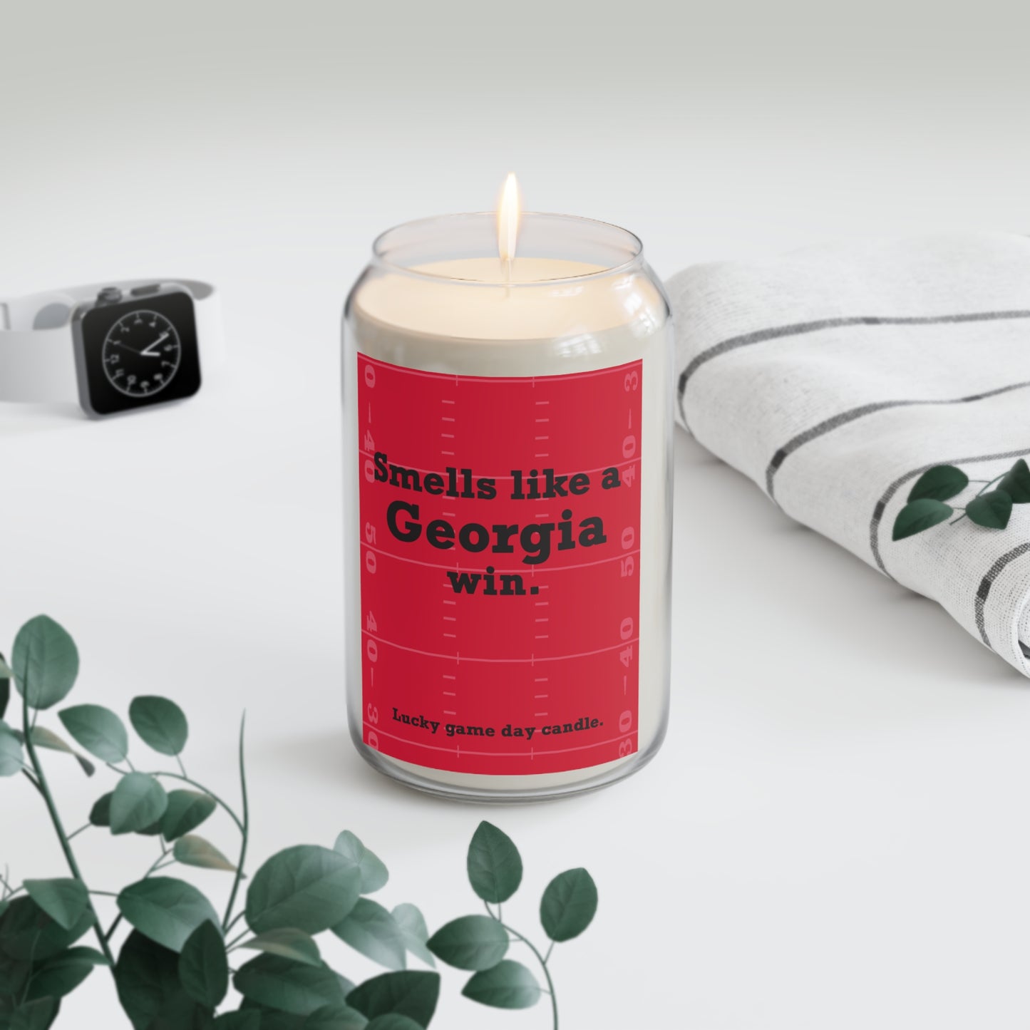 Georgia Football - "Smells like a Georgia win" scented candle (13.75 oz)