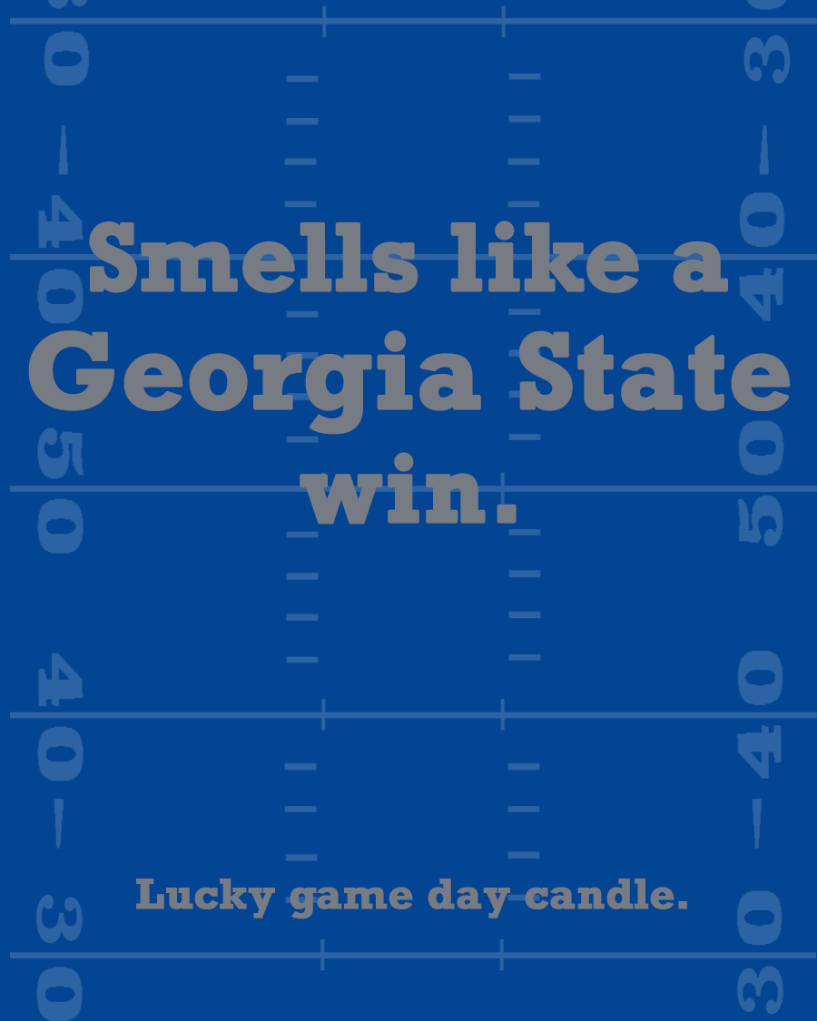 Georgia State Football - "Smells like a Georgia State win" scented candle (13.75 oz)