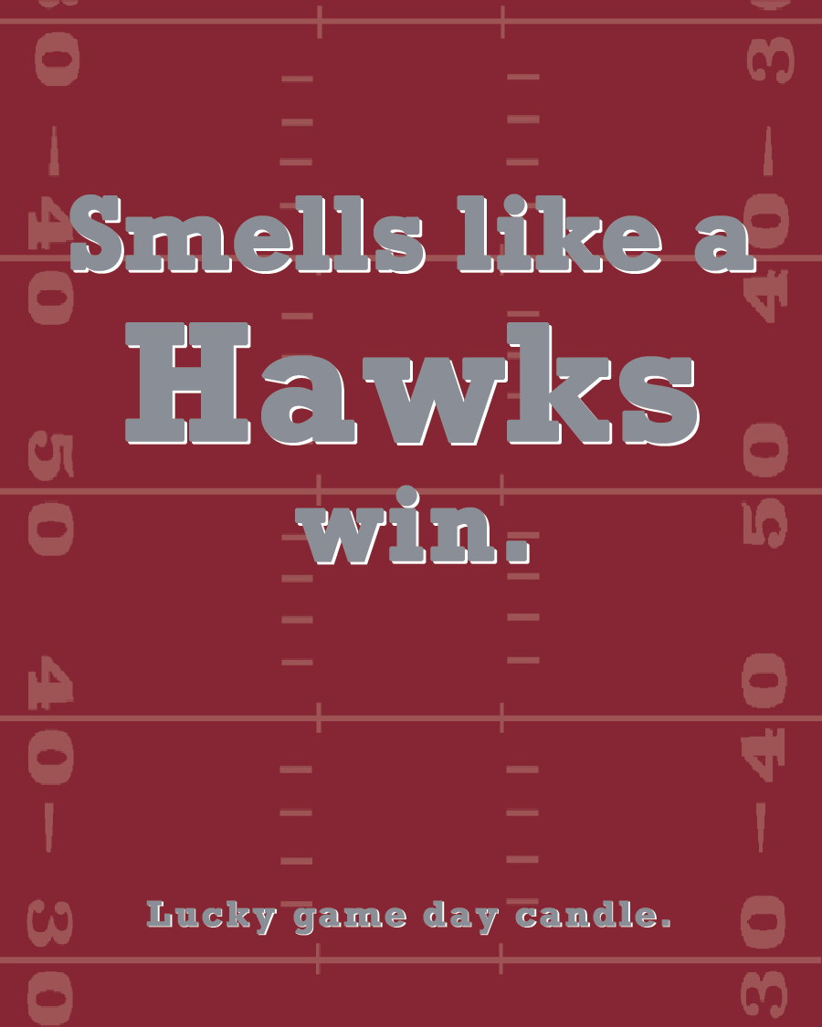 Maryland Eastern Shore Football - Smells Like a Hawks Win (13.75 oz) scented candle