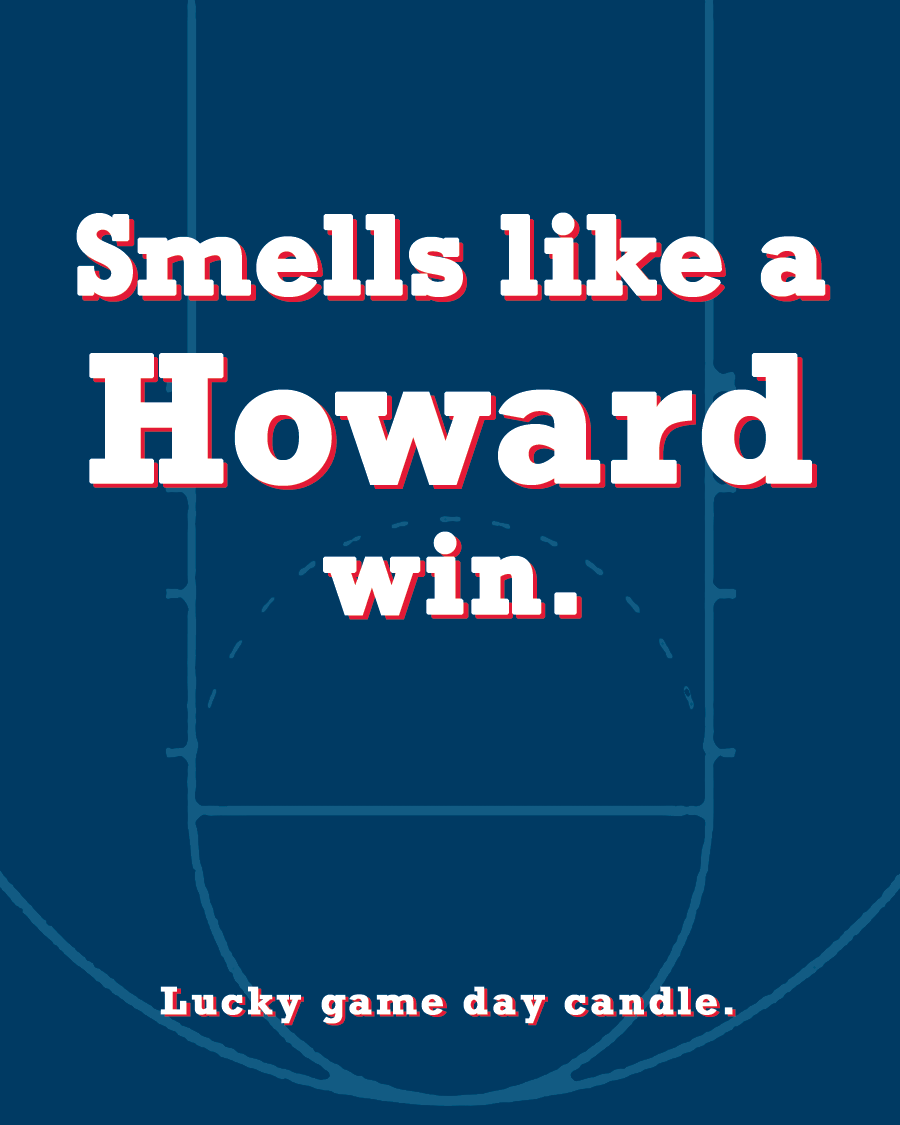 Howard Basketball - Smells Like a Howard Win (13.75 oz) scented candle