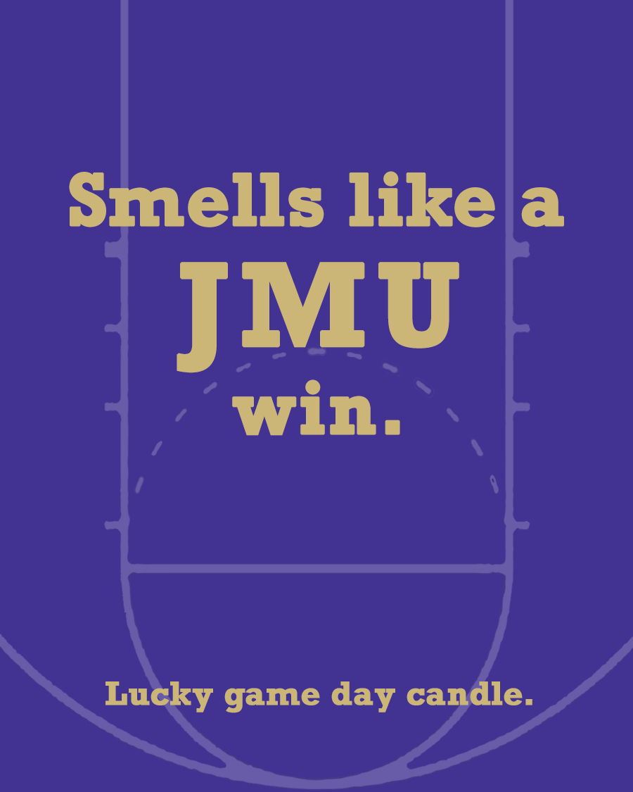 James Madison Basketball - "Smells like a JMU win" scented candle (13.75 oz)