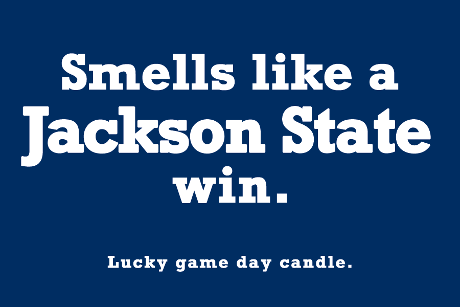 Jackson State - "Smells like a Jackson State win" scented candle (9 oz)