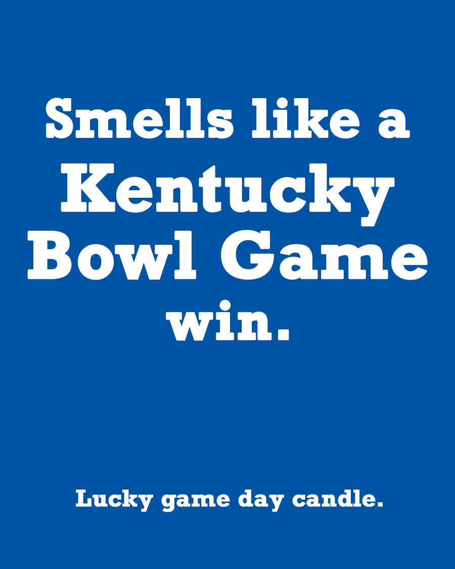 Kentucky Bowl - "Smells like a Kentucky win" scented candle (13.75 oz)