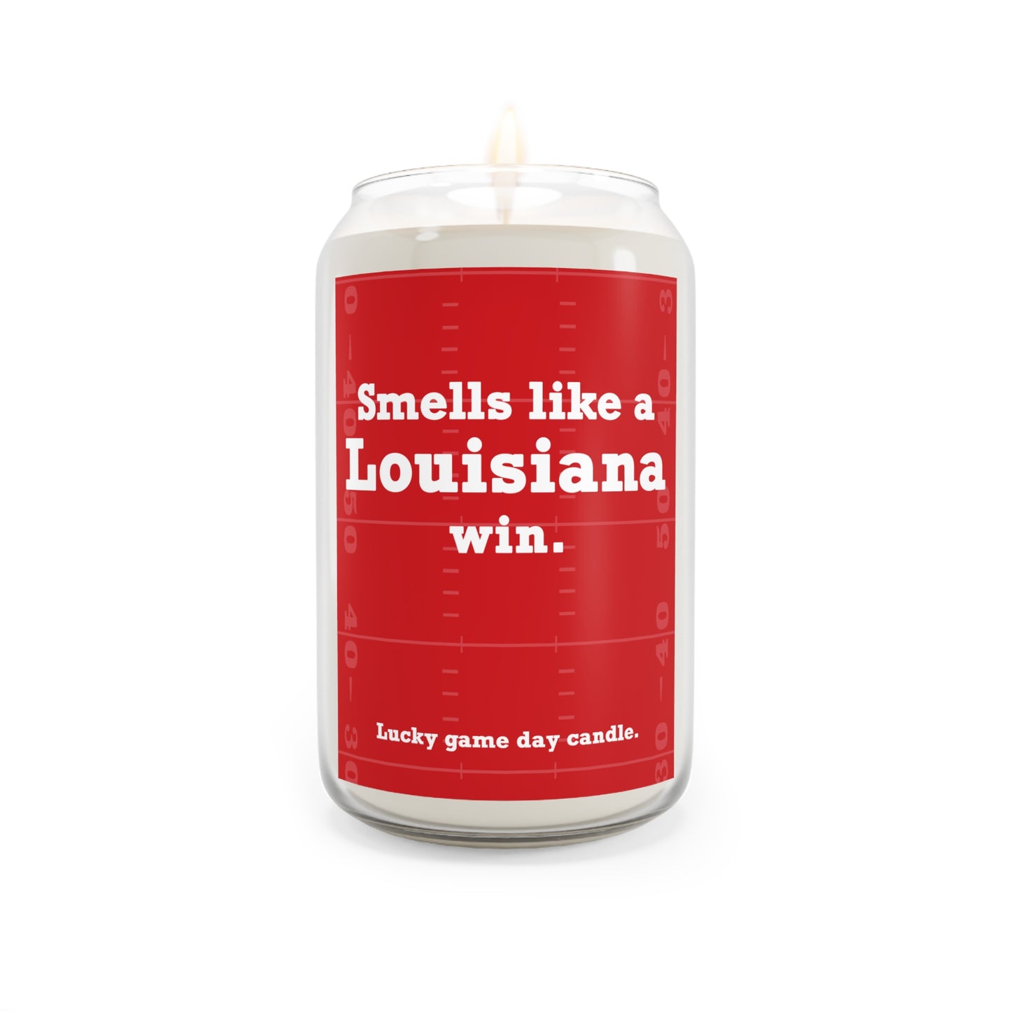 Louisiana Football - "Smells like a Louisiana win" scented candle (13.75 oz)