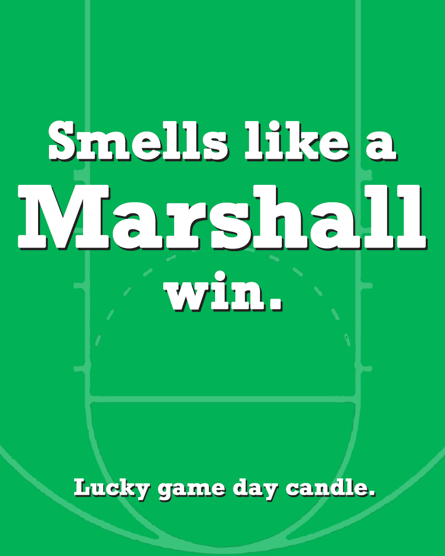 Marshall Basketball - "Smells Like a Marshall Win" scented candle (13.75 oz)