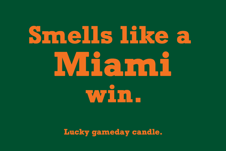 Miami - "Smells like a Miami win" scented candle (9 oz)