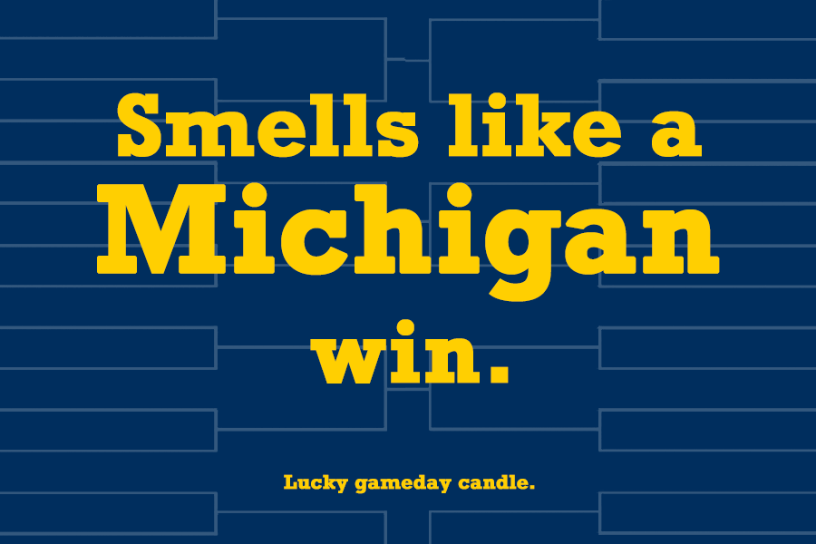 Michigan Basketball - "Smells like a Michigan win" scented candle (9 oz)