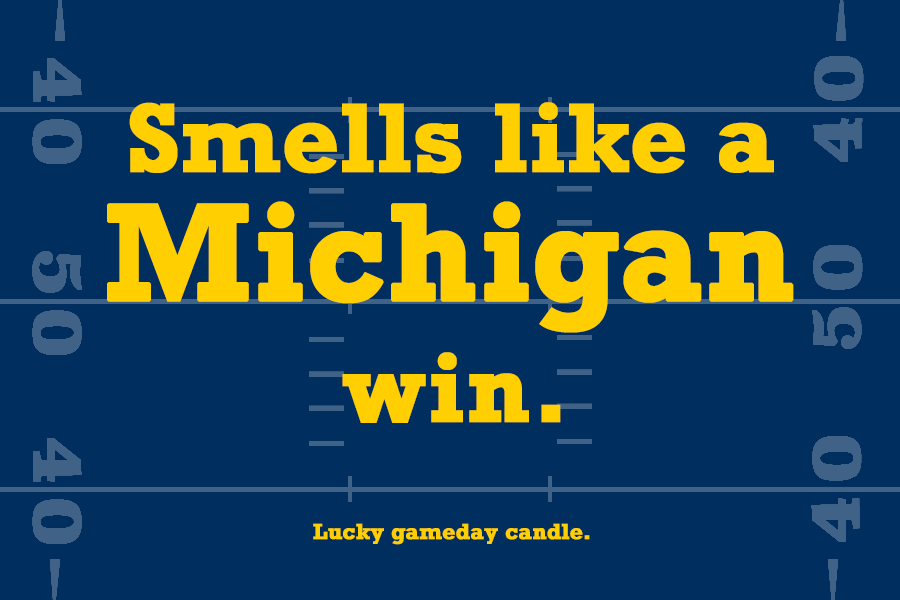 Michigan Football - "Smells like a Michigan win" scented candle (9 oz)