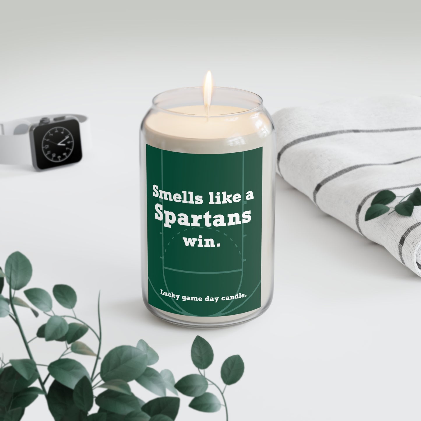 Michigan State Basketball - "Smells like a Spartans win" scented candle (13.75)