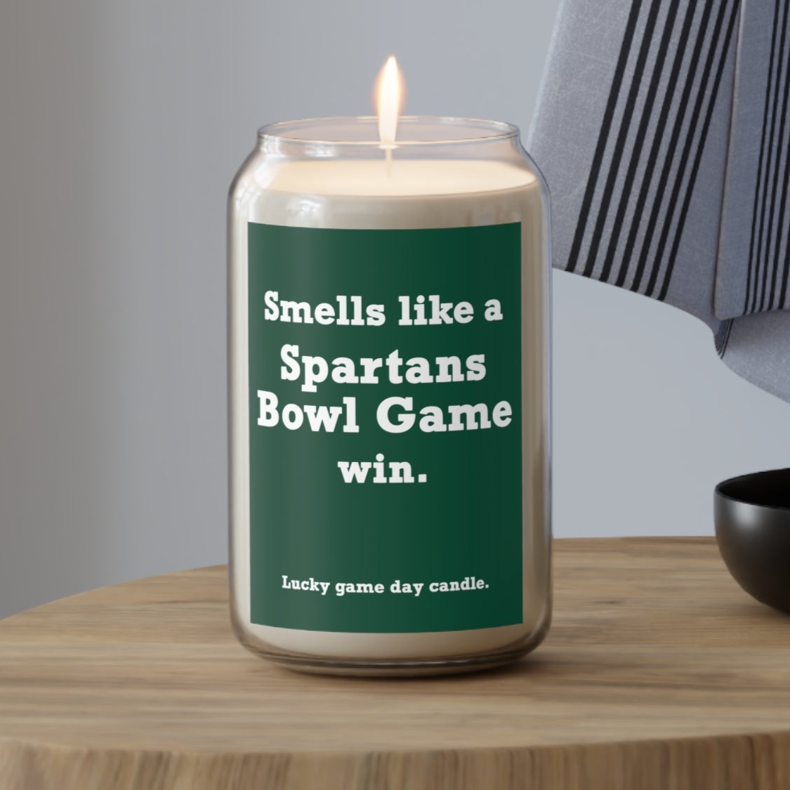 Michigan State Bowl Game - "Smells like a Spartans Bowl Game win" scented candle (13.75 oz)