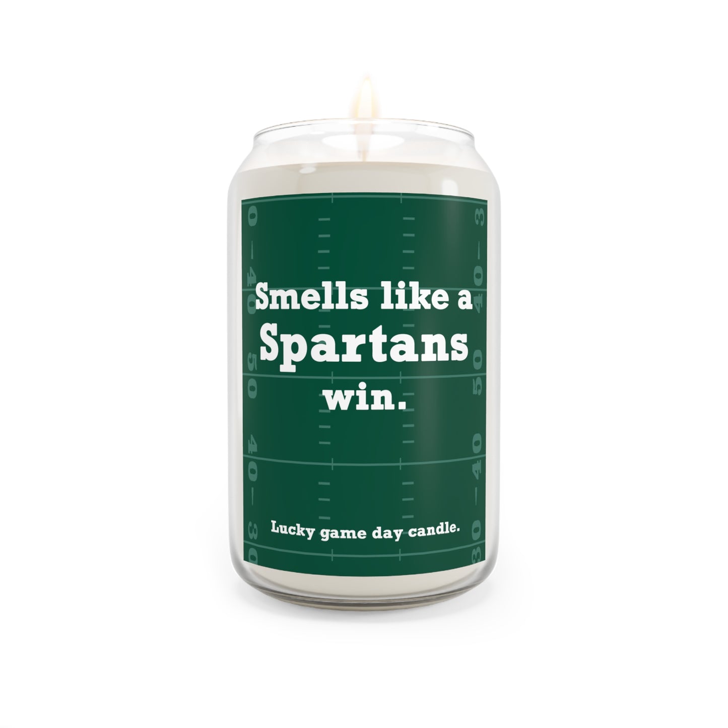 Michigan State Football - "Smells like a Spartans win" scented candle (13.75)