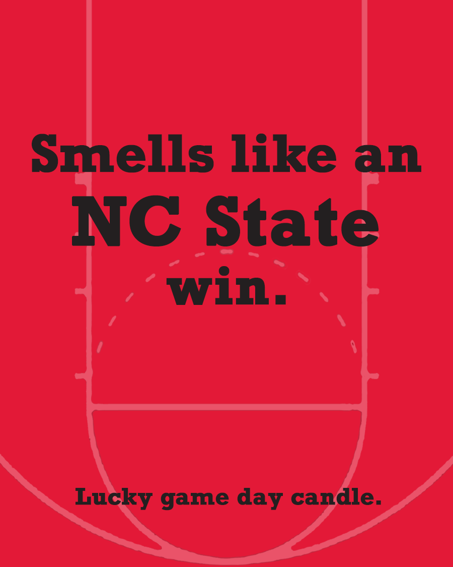 NC State Basketball - "Smells like an NC State win" scented candle (13.75 oz)