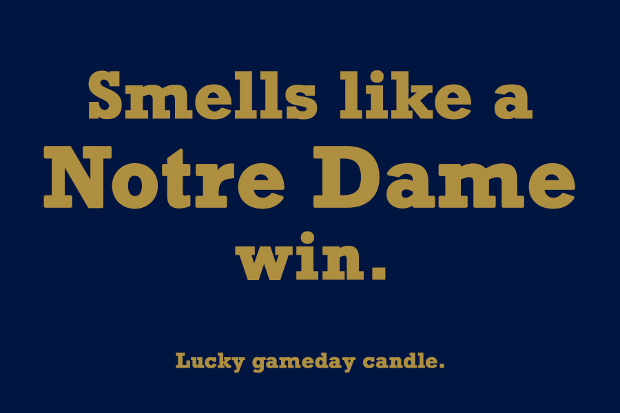Notre Dame - "Smells like a Notre Dame win" scented candle (9 oz)