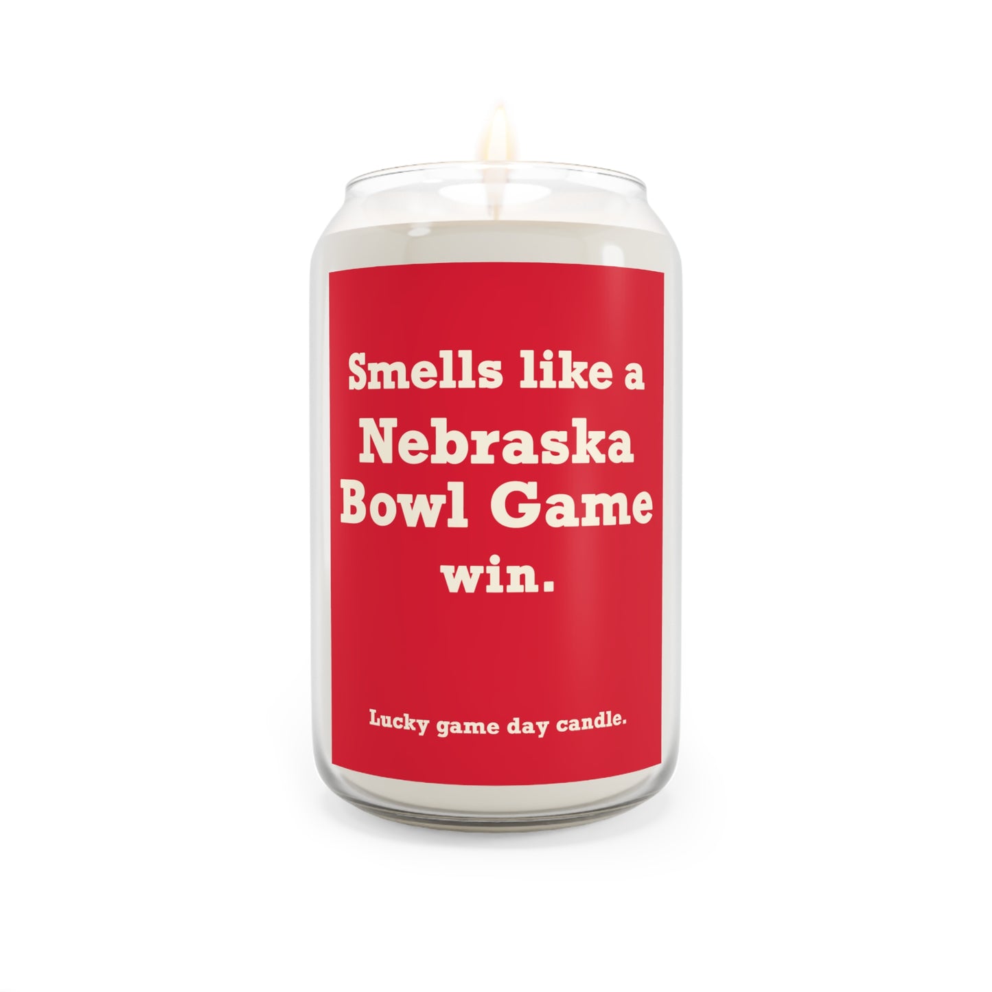 Nebraska Bowl Game - "Smells like a Nebraska Bowl Game win" scented candle (13.75 oz)