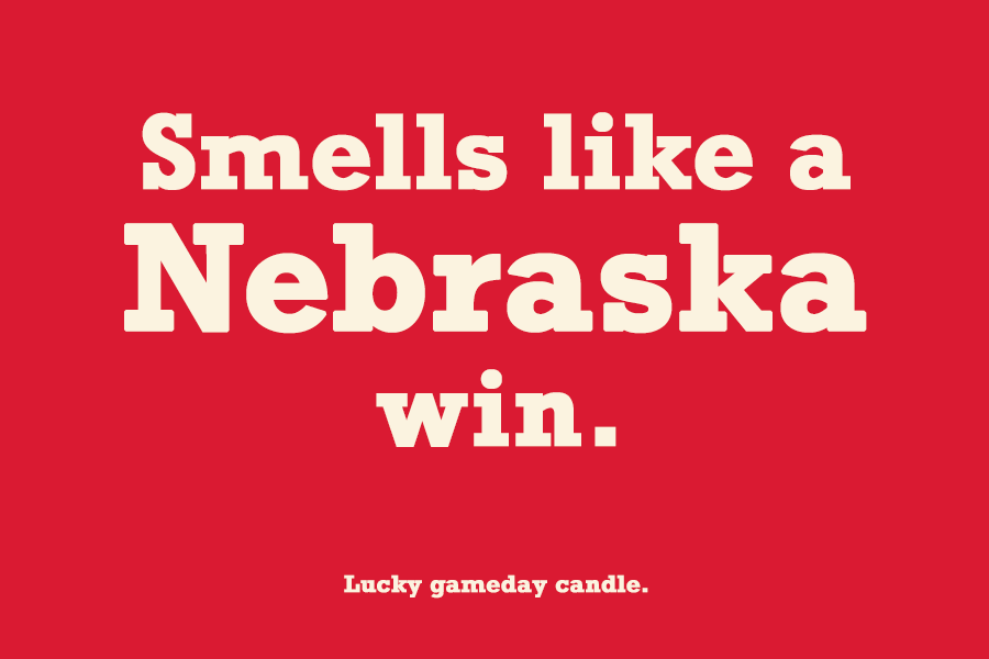 Nebraska - "Smells like a Nebraska win" scented candle (9 oz)