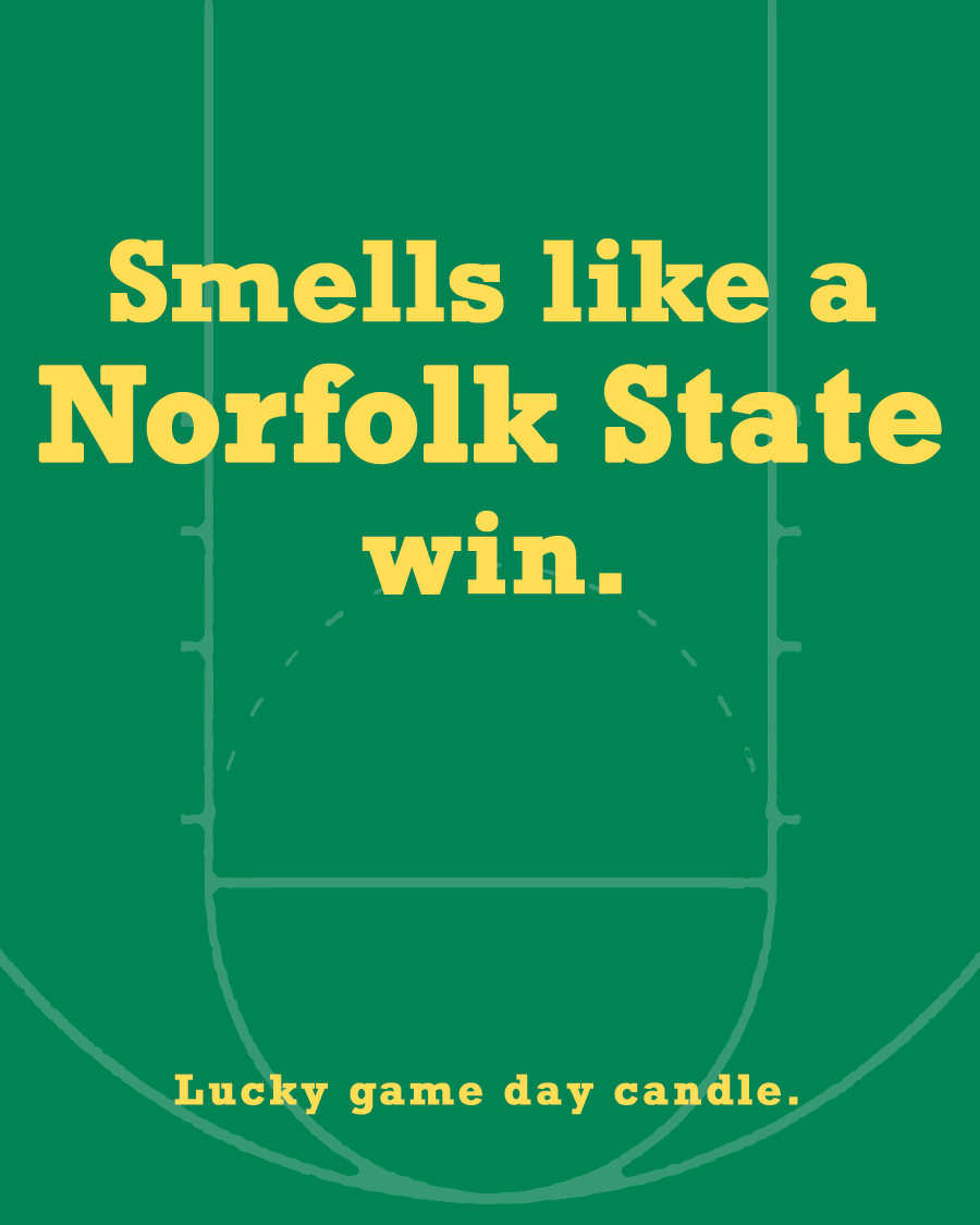 Norfolk State Basketball - Smells Like a Norfolk State Win (13.75 oz) scented candle