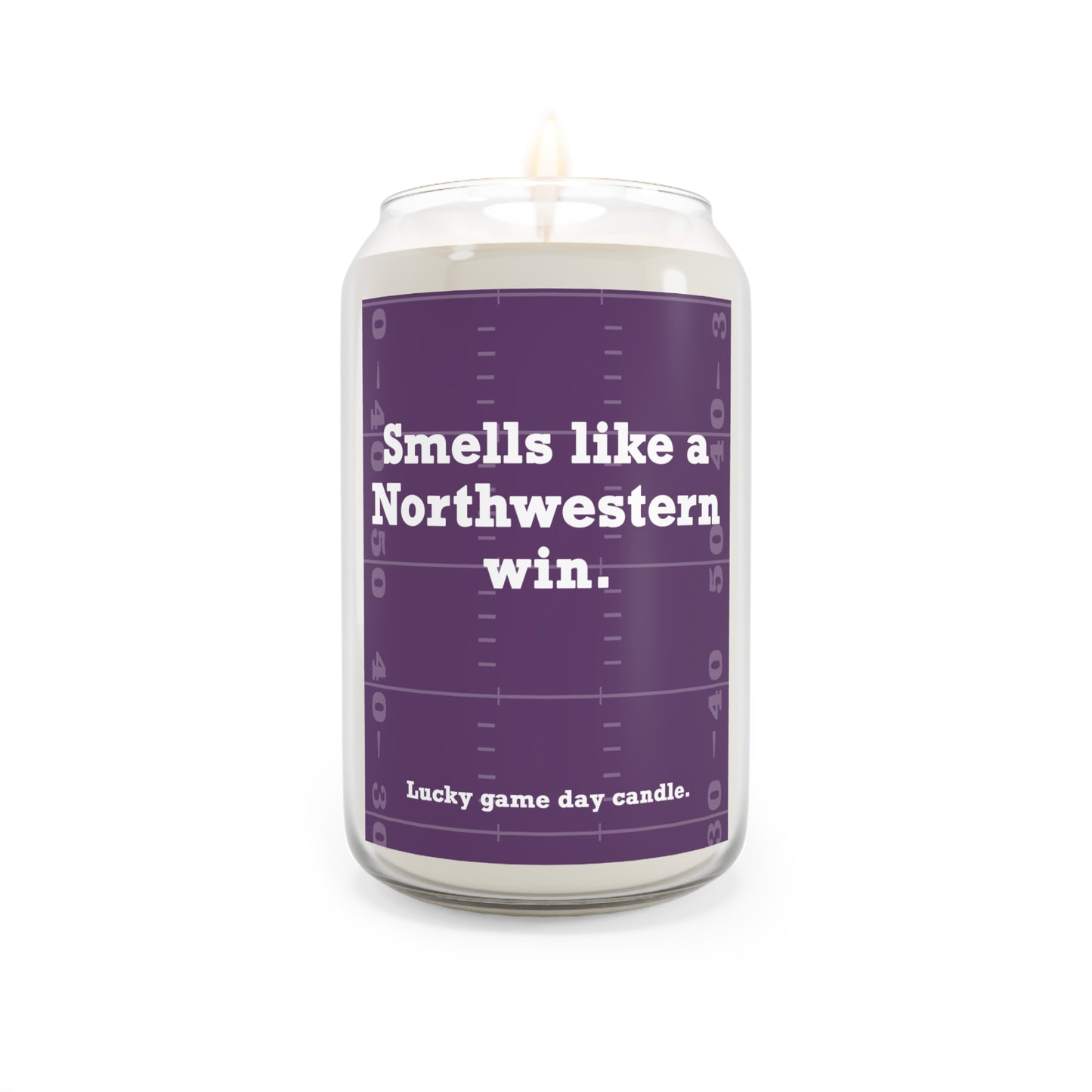 Northwestern Football - "Smells like a Northwestern win" scented candle (13.75 oz)