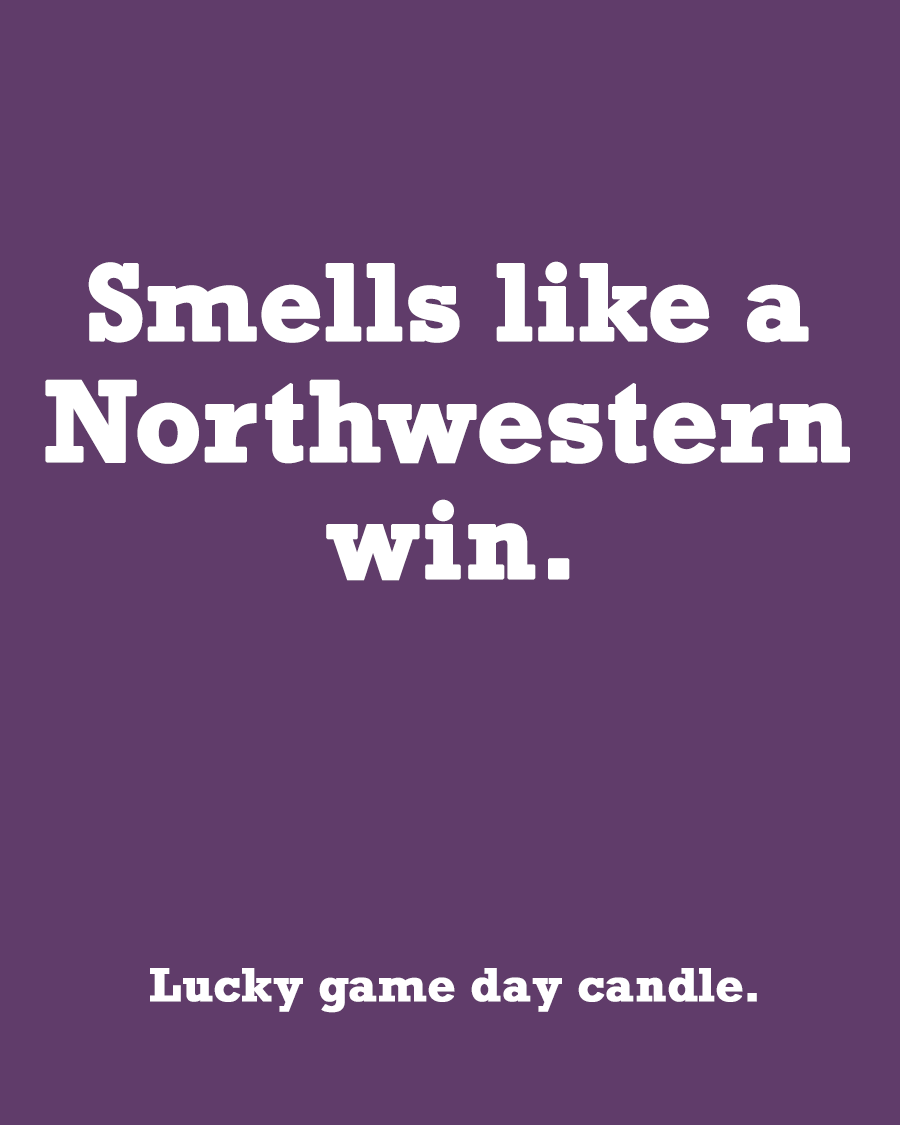Northwestern - "Smells like a Northwestern win" scented candle (13.75 oz)