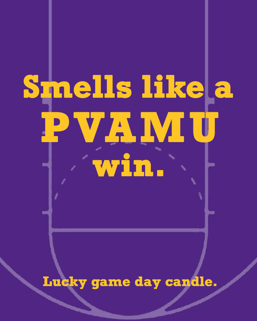 Prairie View A&M Basketball - "Smells like a PVAMU win" scented candle (13.75 oz)