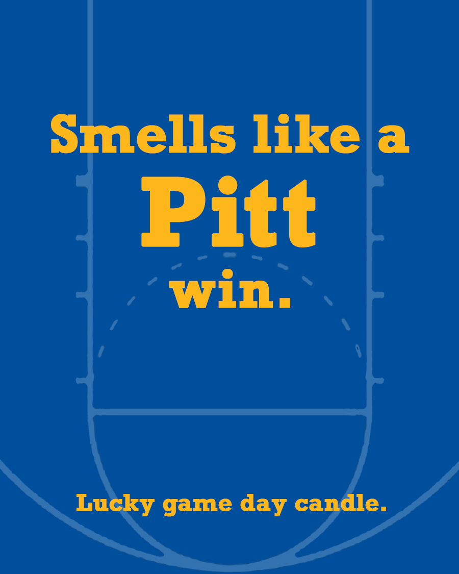Pitt Basketball - "Smells like a Pitt win" scented candle (13.75 oz)