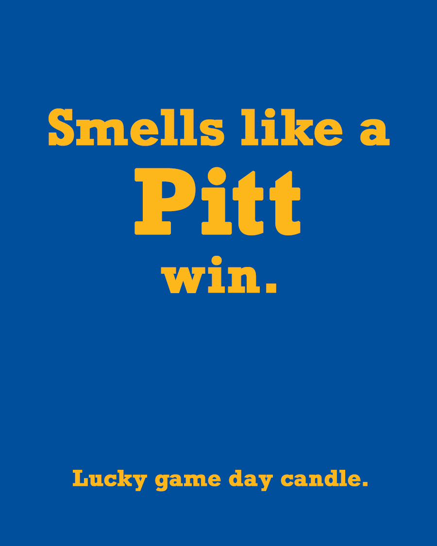 Pitt - "Smells like a Pitt win" scented candle (13.75 oz)