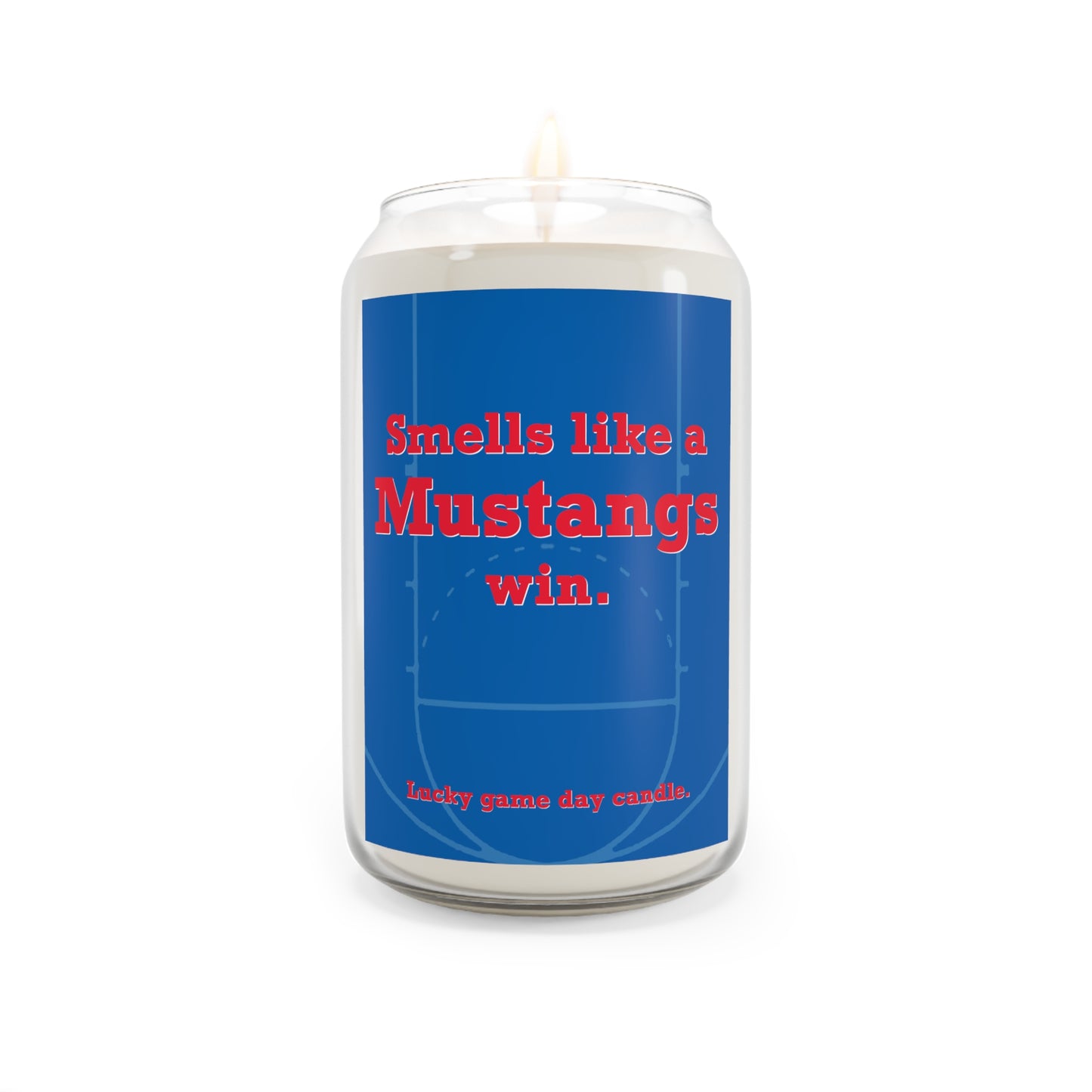SMU Basketball - "Smells like a Mustangs win" scented candle (13.75 oz)