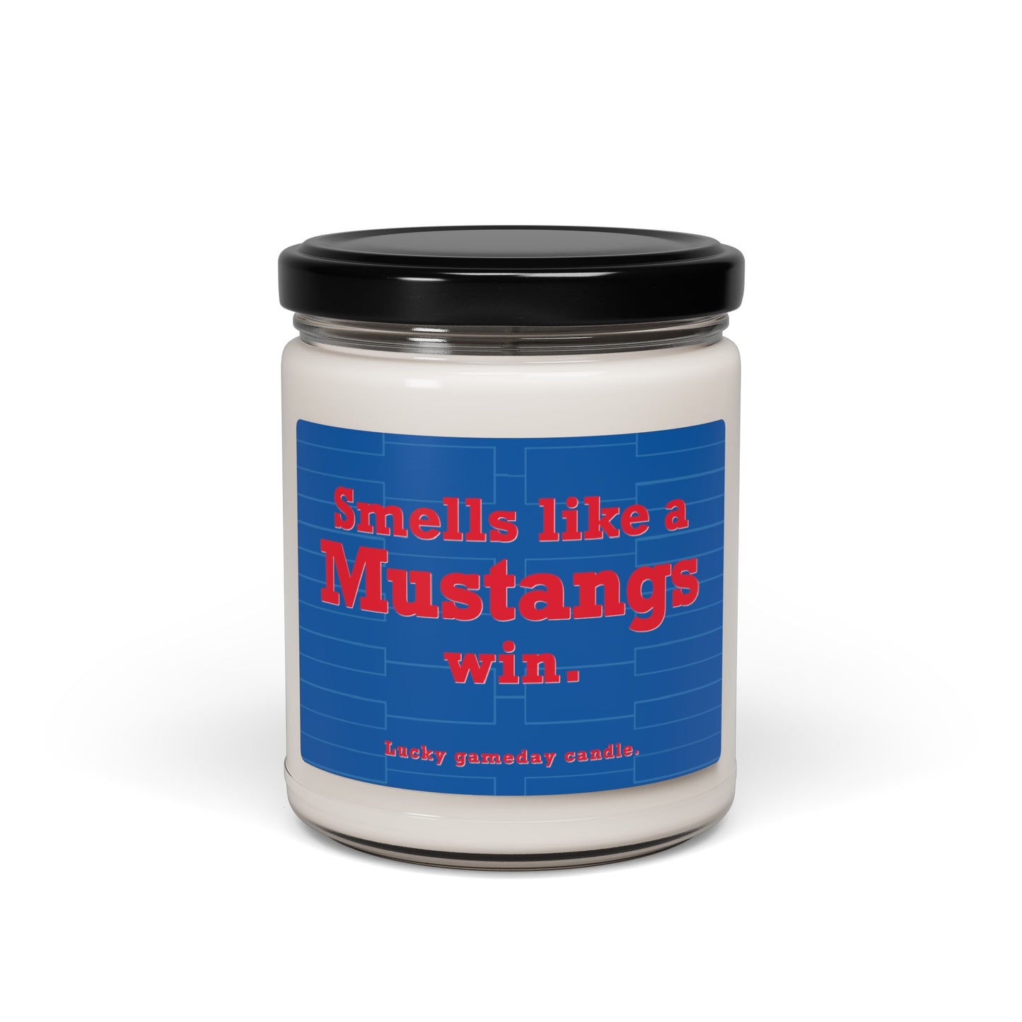 SMU Basketball - "Smells like a Mustangs win" scented candle (9 oz)