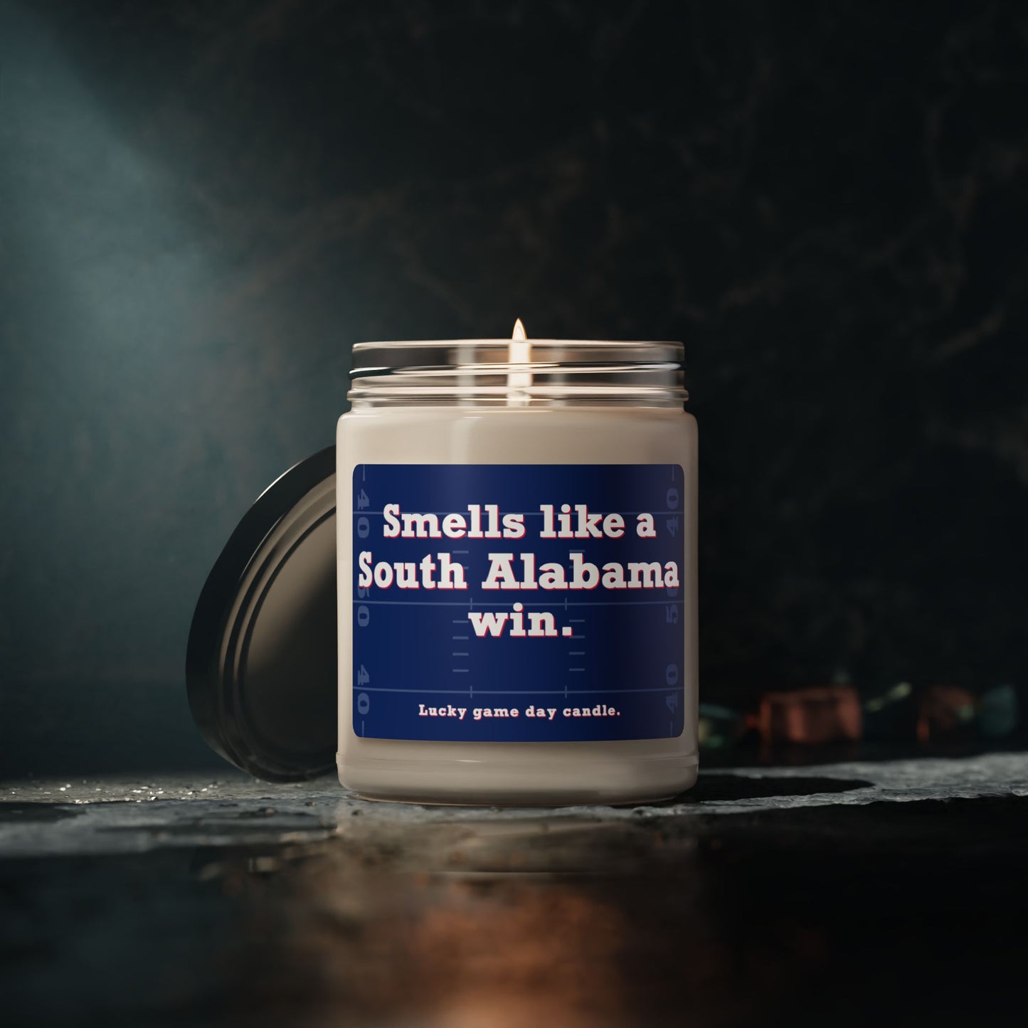 South Alabama Football - "Smells like a South Alabama win" scented candle