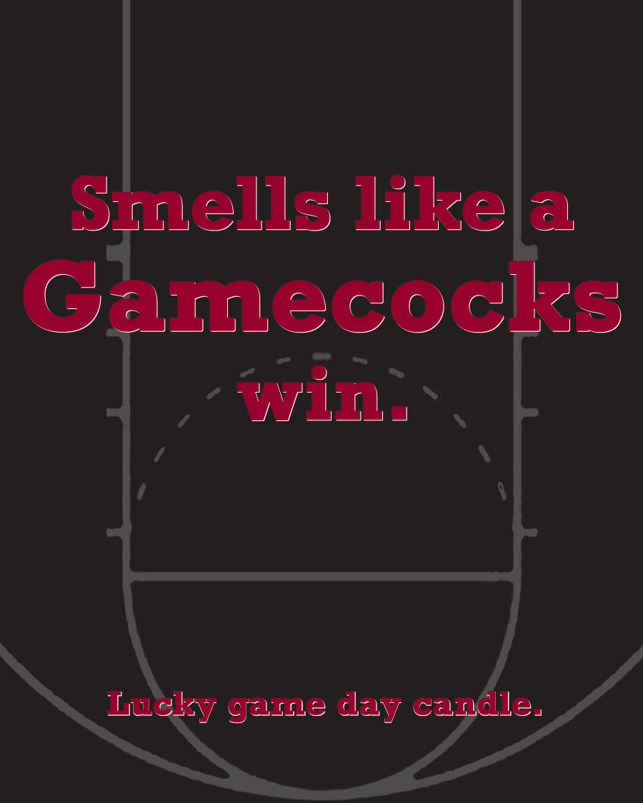 South Carolina Basketball - "Smells like a Gamecocks win" scented candle (13.75 oz)